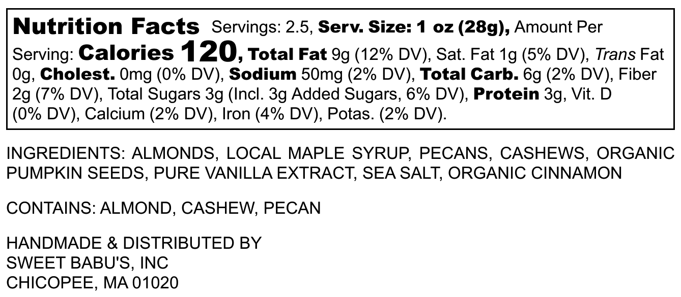 Maple Roasted Nuts, 2.5 oz - Image 3